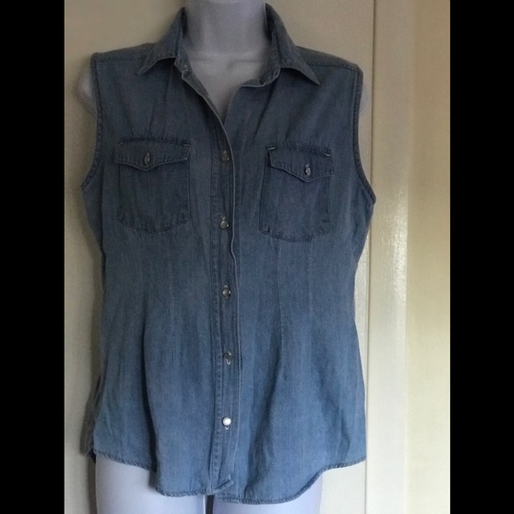 Vintage IGNITE BASICS , size M , jeans blue Vest - Picture 3 of 14